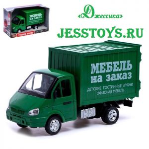 Машина инерционная «ГАЗель Грузовой фургон: Медель» (№9077-B) ― Джессика