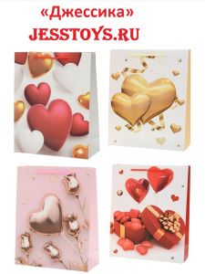 Пакет подарочный Сердца ― Джессика